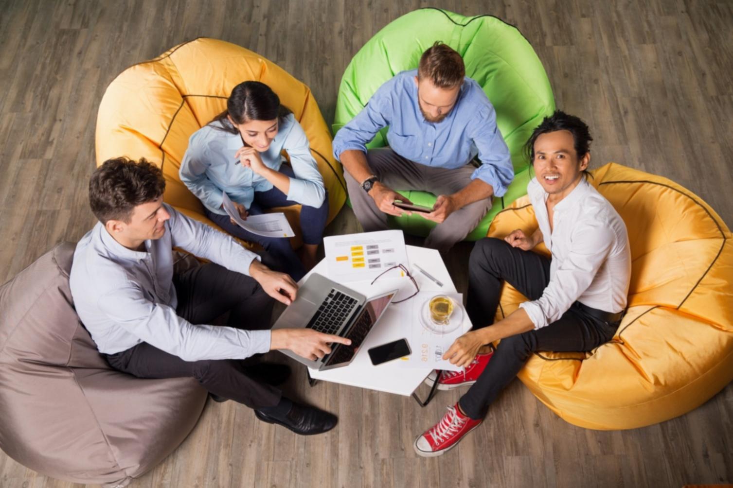 Team bei gemeinsamer Übung